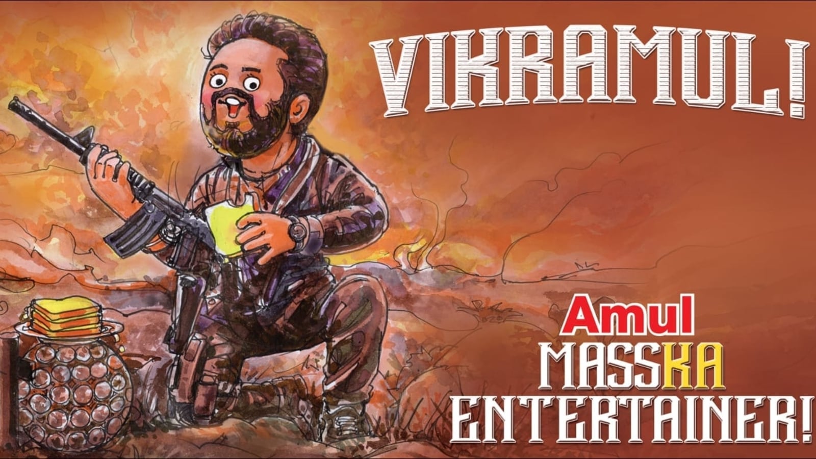Kamal Haasan-starrer Vikram’s success gets shoutout in Amul topical, fans say ‘good cinema finally being celebrated’