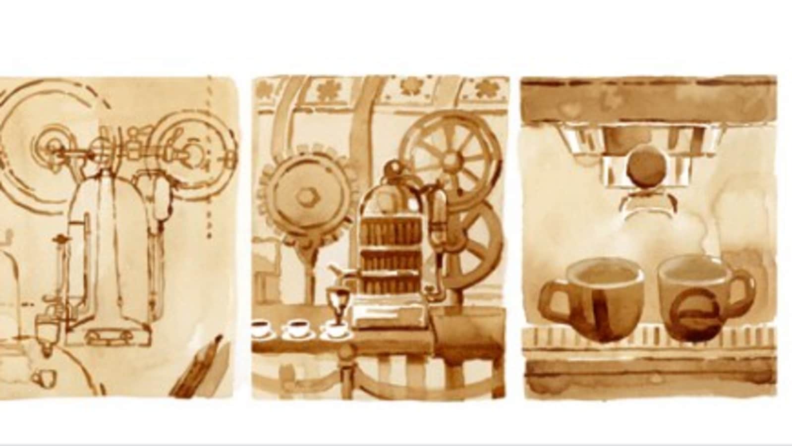 Google Doodle celebrates espresso machine inventor Angelo Moriondo | World  News - Hindustan Times