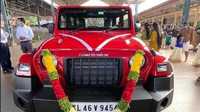 The SUV was presented to the Guruvayur Sree Krishna temple last December by the Mahindra Group and was sold for  ₹43 lakh in a re-auction held on Monday. (SOURCED.)