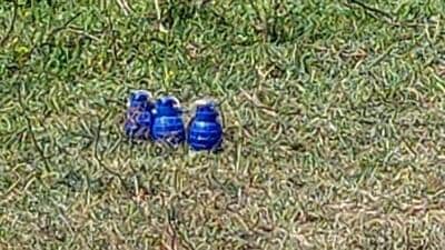 Three months after three live hand-grenades and an improvised explosive device (IED) were allegedly recovered along the Ambala-Chandigarh highway in Sadhopur village on the Haryana-Punjab border. (HT File) Three months after three live hand-grenades and an improvised explosive device (IED) were allegedly recovered along the Ambala-Chandigarh highway in Sadhopur village on the Haryana-Punjab border. (HT File)