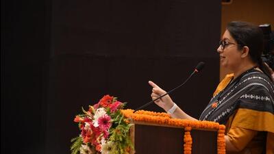 Our initiatives have prevented marriage of 21 lakh minor girls: Smriti Irani (ht photo)