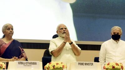 PM Narendra Modi with finance minister Nirmala Sitharaman (left). (Image: Hindustan Times) PM Narendra Modi with finance minister Nirmala Sitharaman (left). (Image: Hindustan Times)