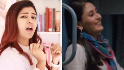 Debina Bonnerjee lip synced Kareena Kapoor's line. Debina Bonnerjee lip synced Kareena Kapoor's line.