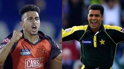 Umran Malik and Waqar Younis