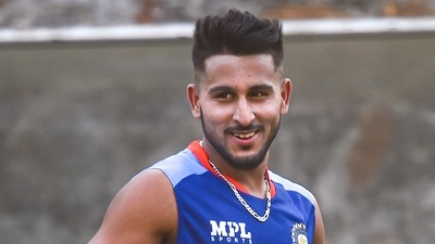 Umran is part of the Indian squad for the series against South Africa. (PTI) Umran is part of the Indian squad for the series against South Africa. (PTI)