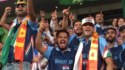 The Bharat Army cannot wait for the T20I series to get started. The Bharat Army cannot wait for the T20I series to get started. 