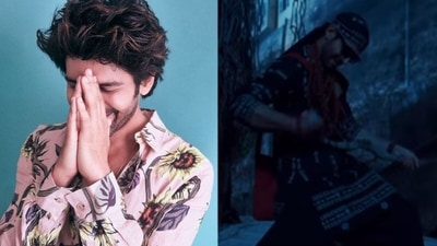 Kartik Aaryan treated his fans to a fresh picture of himself as well as a Ami Je Tomar rap song. Kartik Aaryan treated his fans to a fresh picture of himself as well as a Ami Je Tomar rap song. 