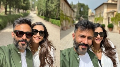 Sonam Kapoor and Anand Ahuja are in Italy.