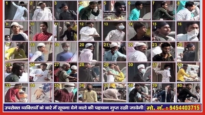 Poster of key suspects of Kanpur violence. Poster of key suspects of Kanpur violence.