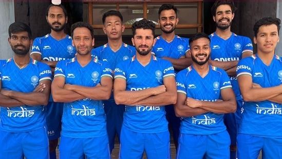 Indian men's hockey team(Hockey India) Indian men's hockey team(Hockey India)