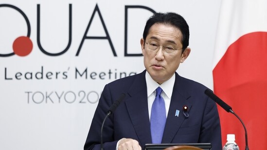 Japan's PM Fumio Kishida during the recent Quad summit hosted by his country. (Bloomberg)