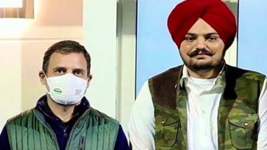 Moose Wala had joined the Congress just months before the Punjab elections. ((Tweeted by @DalitCongress) )