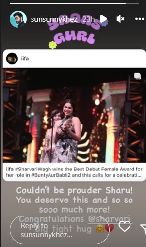 Sunny Kaushal congratulates Sharvari Wagh. Sunny Kaushal congratulates Sharvari Wagh.