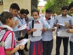 CBSE Class 12 mathematics exams 2022: CBSE Class 12 students discussing maths paper after exam in Lucknow on Tuesday.(Handout) CBSE Class 12 mathematics exams 2022: CBSE Class 12 students discussing maths paper after exam in Lucknow on Tuesday.(Handout)
