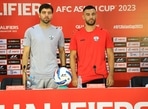 Afghanistan coach Anoush Dastgir with Farshad Noor at AFC Asian Cup qualifiers.(AIFF) Afghanistan coach Anoush Dastgir with Farshad Noor at AFC Asian Cup qualifiers.(AIFF)