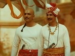Sonu Sood and Akshay Kumar in a still from Samrat Prithviraj. Sonu Sood and Akshay Kumar in a still from Samrat Prithviraj.