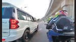 The accused, a 26-year-old LLB student, allegedly tried to mow down a biker in the national capital. The video went viral on social media, prompting Delhi Police to take cognisance of the matter. The accused, a 26-year-old LLB student, allegedly tried to mow down a biker in the national capital. The video went viral on social media, prompting Delhi Police to take cognisance of the matter.