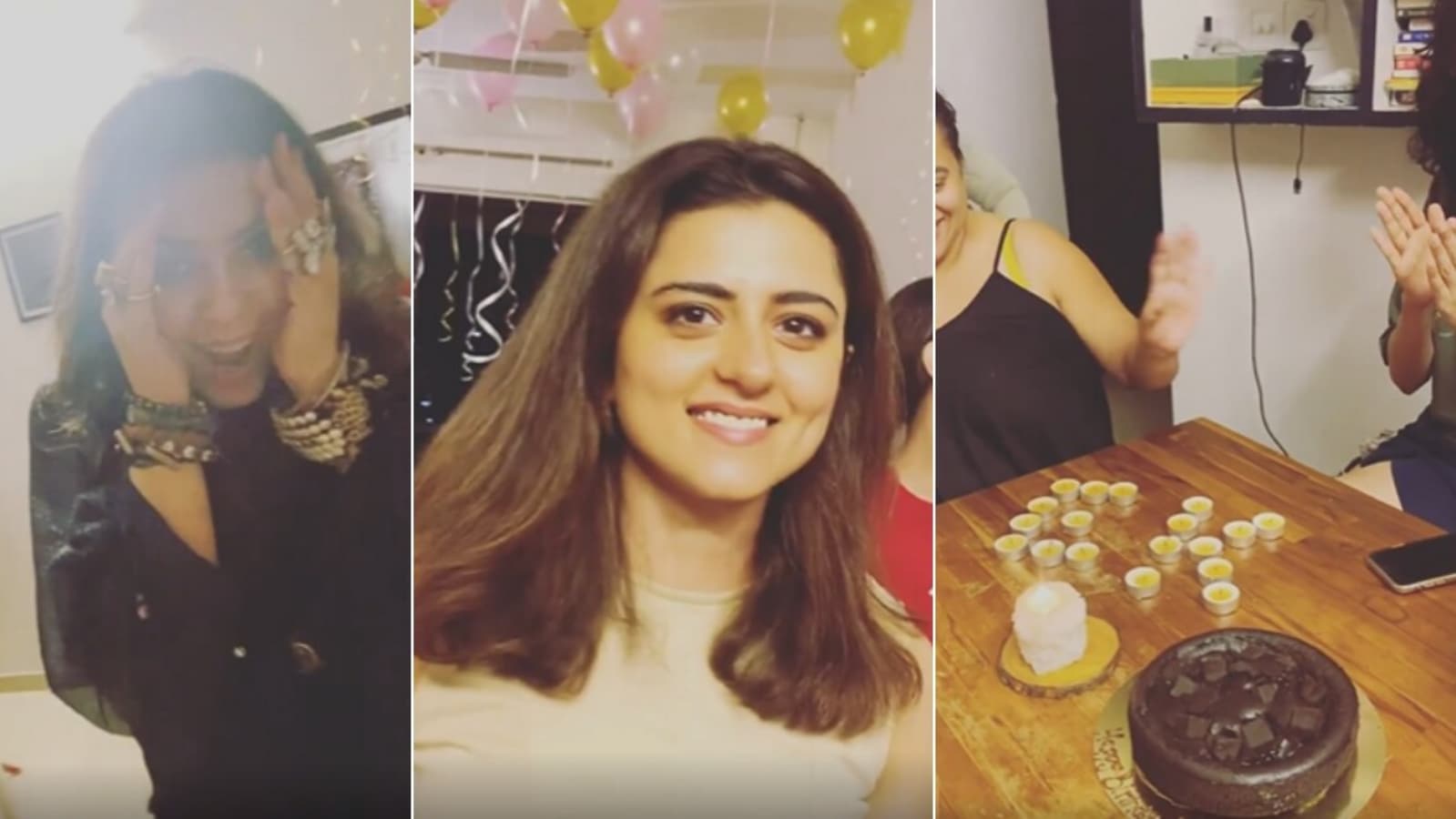 Inside Ekta Kapoor’s surprise birthday party at BFF Ridhi Dogra’s home that left her in shock. Watch