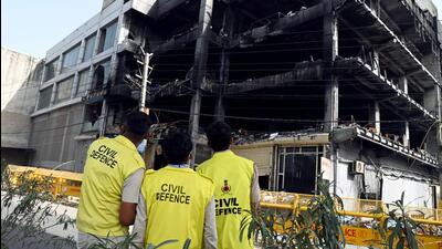 On May 13, a massive fire broke out at the assembling unit where over 100 employees were attending a session by a motivational speaker around 4pm. While many managed to escape the building, either by jumping through the windows or with the help of a crane that locals had arranged, 27 bodies or their charred remains were recovered. (ANI) On May 13, a massive fire broke out at the assembling unit where over 100 employees were attending a session by a motivational speaker around 4pm. While many managed to escape the building, either by jumping through the windows or with the help of a crane that locals had arranged, 27 bodies or their charred remains were recovered. (ANI)