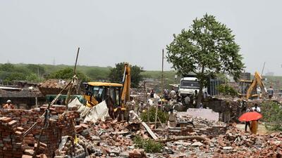According to a drone survey carried out by the Faridabad civic body, at least 6,600 houses were built illegally in Khori. (Parveen Kumar/HT PHOTO) According to a drone survey carried out by the Faridabad civic body, at least 6,600 houses were built illegally in Khori. (Parveen Kumar/HT PHOTO)