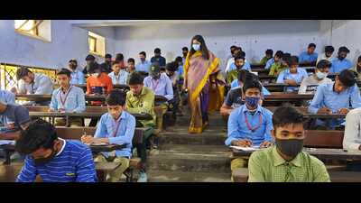 Aligarh DM Selva Kumari J inspecting an examination hall during the UP Board exams held earlier this year. (Pic for representation) Aligarh DM Selva Kumari J inspecting an examination hall during the UP Board exams held earlier this year. (Pic for representation)
