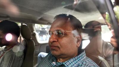 Delhi health minister Satyendar Jain was arrested on charges of money laundering on May 30 and was remanded in ED custody till June 9. (HT File Photo/Sanchit Khanna)
