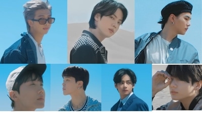 BTS: RM, Jin, Suga, J-Hope, Jimin and V in Yet To Come teaser. BTS: RM, Jin, Suga, J-Hope, Jimin and V in Yet To Come teaser.