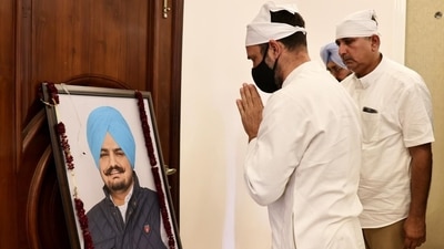 Rahul Gandhi today met Sidhu Moose Wala's family in their native village. Rahul Gandhi today met Sidhu Moose Wala's family in their native village. 
