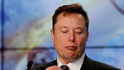 Elon Musk looks at his mobile phone in Cape Canaveral, Florida. (File image) (REUTERS)