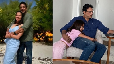 Lara Dutta wishes husband Mahesh Bhupathi on his birthday. Lara Dutta wishes husband Mahesh Bhupathi on his birthday.