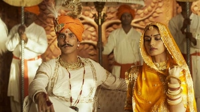 Akshay Kumar and Manushi Chillar in Samrat Prithviraj. Akshay Kumar and Manushi Chillar in Samrat Prithviraj.