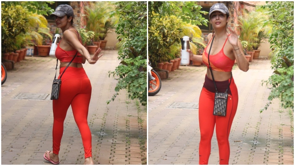 Malaika Arora in a sports bra and tights. (HT Photo/Varinder Chawla) Malaika Arora in a sports bra and tights. (HT Photo/Varinder Chawla)
