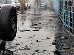 A fire broke out at the electric motor parking at Jamia Nagar, in Delhi on Wednesday. (ANI Photo) A fire broke out at the electric motor parking at Jamia Nagar, in Delhi on Wednesday. (ANI Photo)