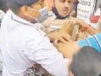 A screengrab from a video of the incident.