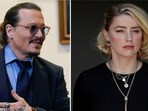 Johnny Depp and Amber Heard during their defamation trial.