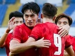 Hong Kong had an easy opportunity to extend their lead inside the five minutes of the second half.