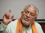 The finance minister said the lines were meaningful but one has to delve deep to understand the sentiments. (Deepak Gupta/HT Photo) The finance minister said the lines were meaningful but one has to delve deep to understand the sentiments. (Deepak Gupta/HT Photo)