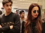 Malaika Arora with her son Arhaan Khan.