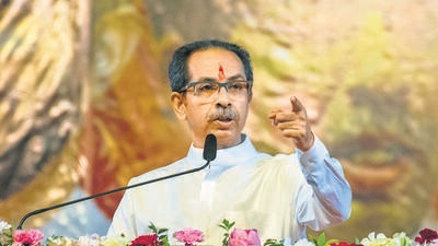 Weeks after the leader of the opposition and BJP leader Devendra Fadnavis held a Jal Akrosh Morcha against the water crisis in Aurangabad, Thackeray said the protest was for losing power and not for the welfare of the people in the city. (Pratik Chorge/HT PHOTO)