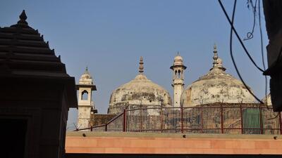 The Gyanvapi mosque complex in Varanasi. (AFP Photo)