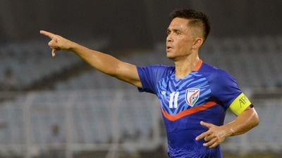 Sunil Chhetri in action during the AFC Asian Cup 2023 Qualifiers match against Cambodia (ANI) Sunil Chhetri in action during the AFC Asian Cup 2023 Qualifiers match against Cambodia (ANI)