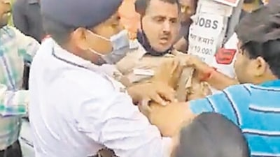 A screengrab from a video of the incident.