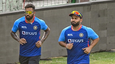 Indian cricket team players Rishabh Pant and Hardik Pandya warm up during a practice session for the upcoming T20 cricket series against South Africa, at Arun Jaitley Stadium in New Delhi (PTI) Indian cricket team players Rishabh Pant and Hardik Pandya warm up during a practice session for the upcoming T20 cricket series against South Africa, at Arun Jaitley Stadium in New Delhi (PTI)