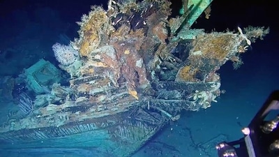 Screen grab of a video released by the Colombian Presidency showing images of the wrecked Spanish galleon San Jose, off the coast of Cartagena, in the Caribbean Sea, Colombia. (AFP) Screen grab of a video released by the Colombian Presidency showing images of the wrecked Spanish galleon San Jose, off the coast of Cartagena, in the Caribbean Sea, Colombia. (AFP)