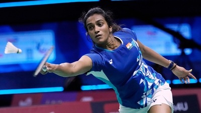 Sindhu squandered a 3-0 lead but Line too couldn't grab the opportunity. (AP) Sindhu squandered a 3-0 lead but Line too couldn't grab the opportunity. (AP)