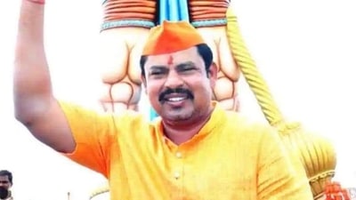 Telangana BJP MLA Raja Singh. (Photo @TigerRajaSingh)