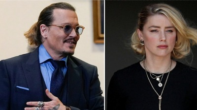 Johnny Depp and Amber Heard during their defamation trial. Johnny Depp and Amber Heard during their defamation trial.