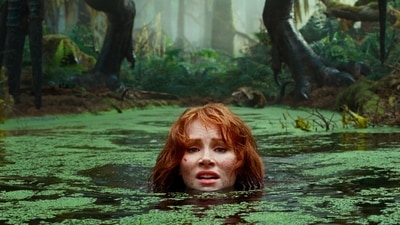 Bryce Dallas Howard in a still from Jurassic World: Dominion. Bryce Dallas Howard in a still from Jurassic World: Dominion.