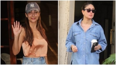 Today, the paparazzi clicked Malaika Arora and Kareena Kapoor Khan outside their homes in Mumbai. The two stars, known as the OG fashionistas of Bollywood, never fail to impress with their sartorial choices on the red carpet or at events in the bay. However, their casual fashion has a special place in their fans' hearts. Even fashion police cannot get enough of their chic and effortless outfits. And this latest look is proof. (HT Photo/Varinder Chawla) Today, the paparazzi clicked Malaika Arora and Kareena Kapoor Khan outside their homes in Mumbai. The two stars, known as the OG fashionistas of Bollywood, never fail to impress with their sartorial choices on the red carpet or at events in the bay. However, their casual fashion has a special place in their fans' hearts. Even fashion police cannot get enough of their chic and effortless outfits. And this latest look is proof. (HT Photo/Varinder Chawla)