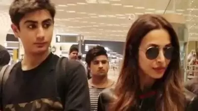Malaika Arora with her son Arhaan Khan.